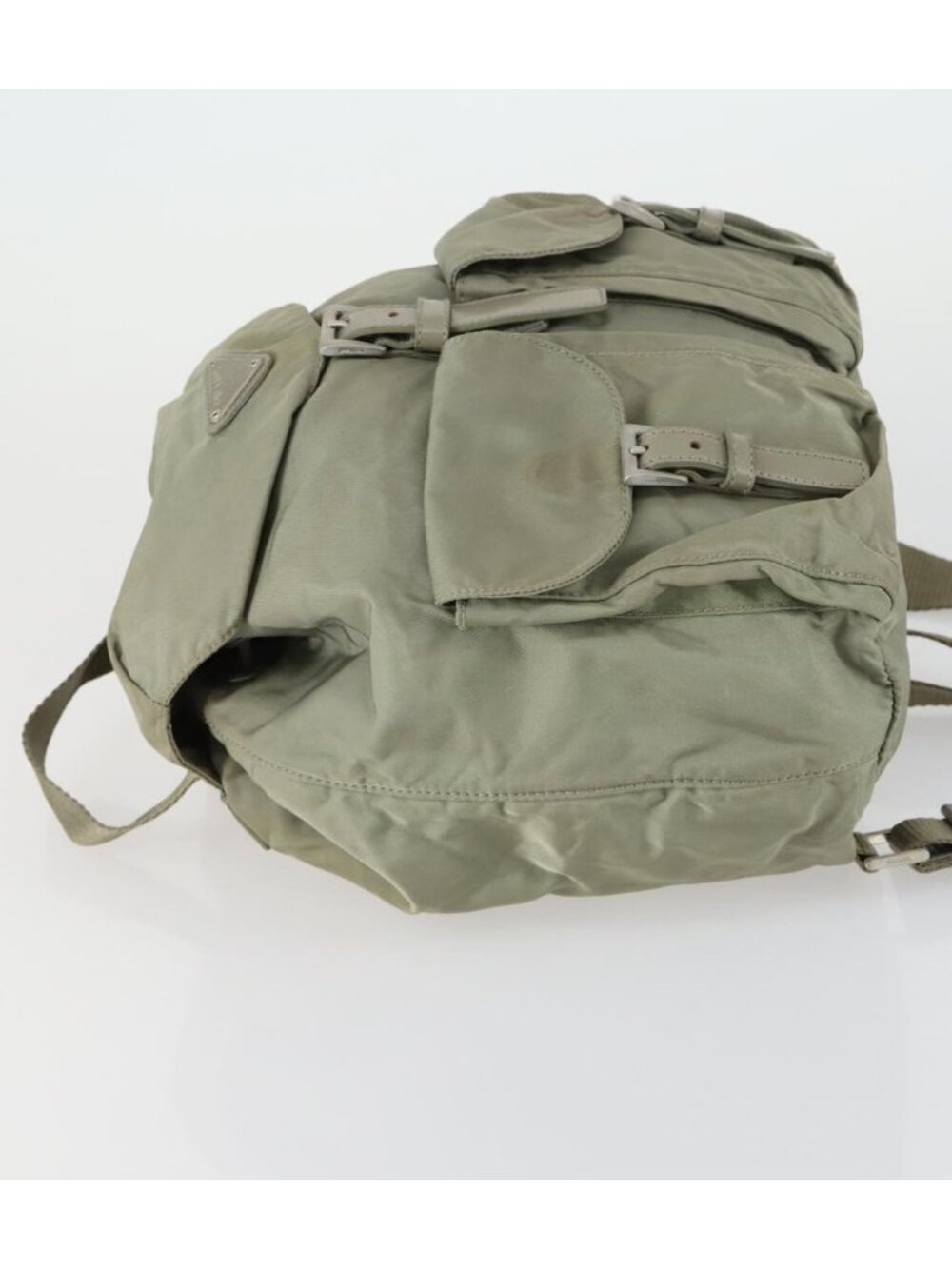 PRADA Backpack Nylon Beige Silver - Picture 3 of 16